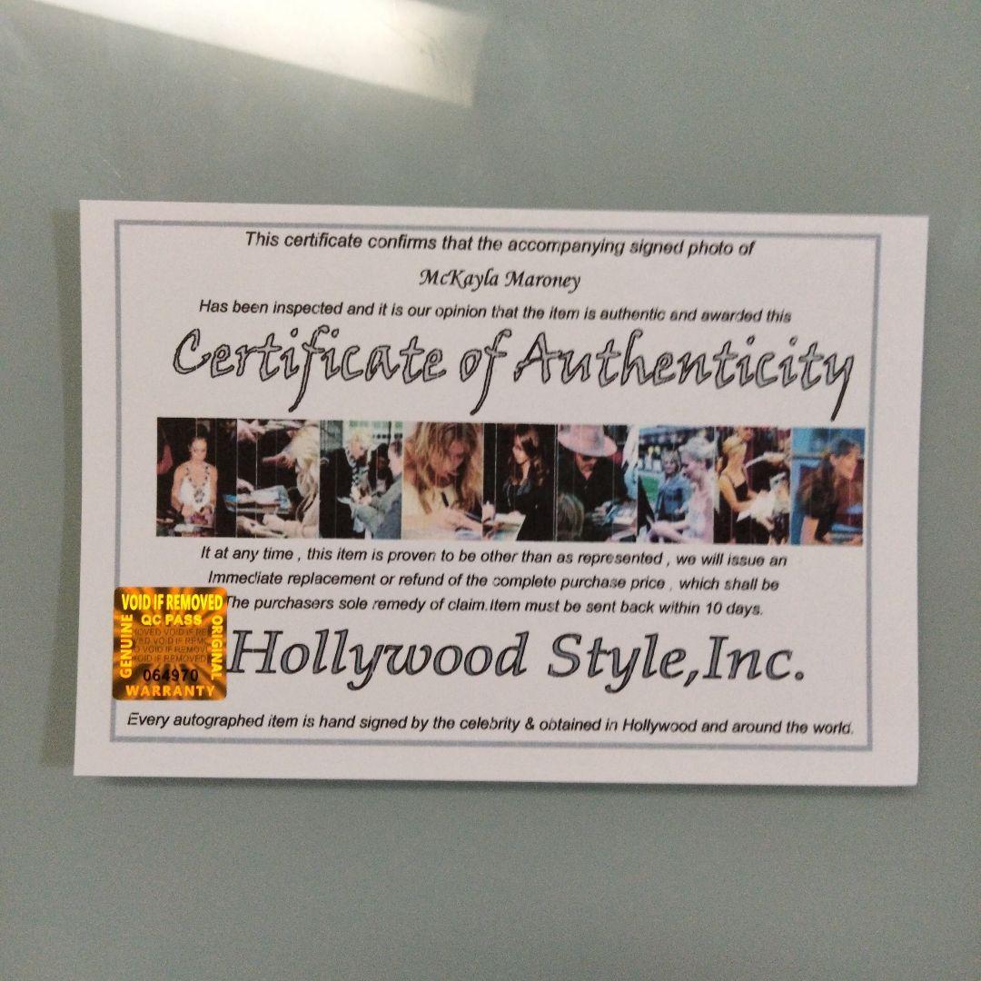 マッケイラ・マロニー直筆サイン入り超大型写真…アメリカの体操選手…金