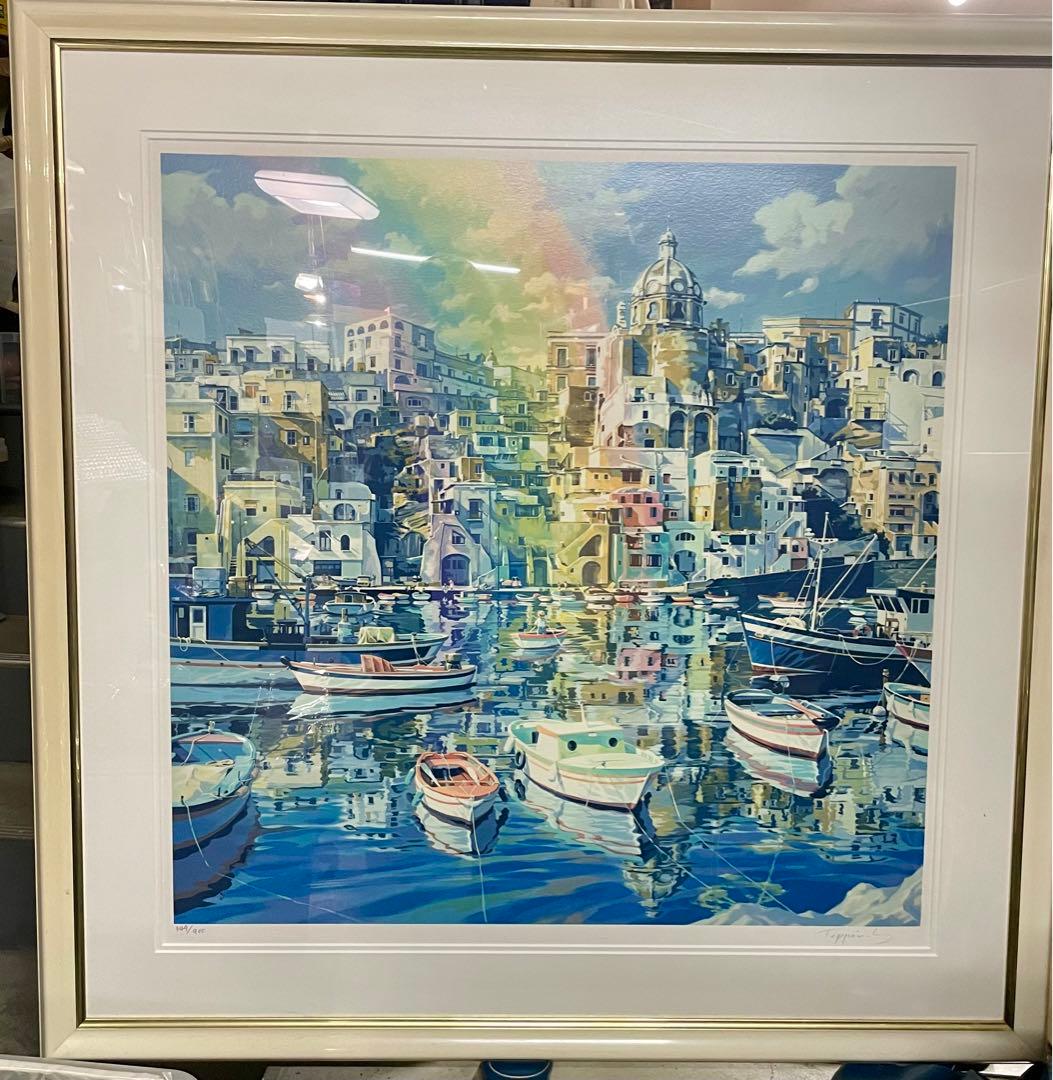 日本画琳派渡辺章雄 作冬の清水寺