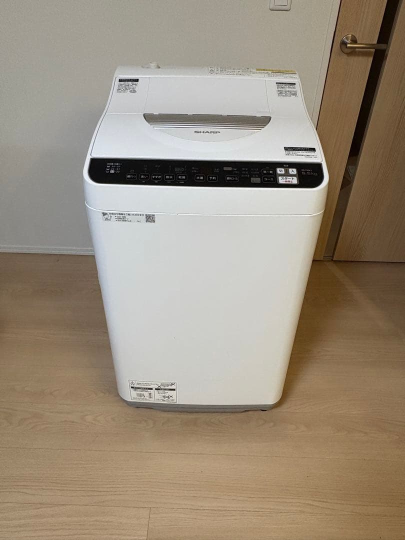 SHARP ES-TX5F 縦型洗濯機 乾燥機能付き　本体 Amazon.co.jp: シャープ SHARP タテ型洗濯乾燥機 幅56.5cm(ボディ幅