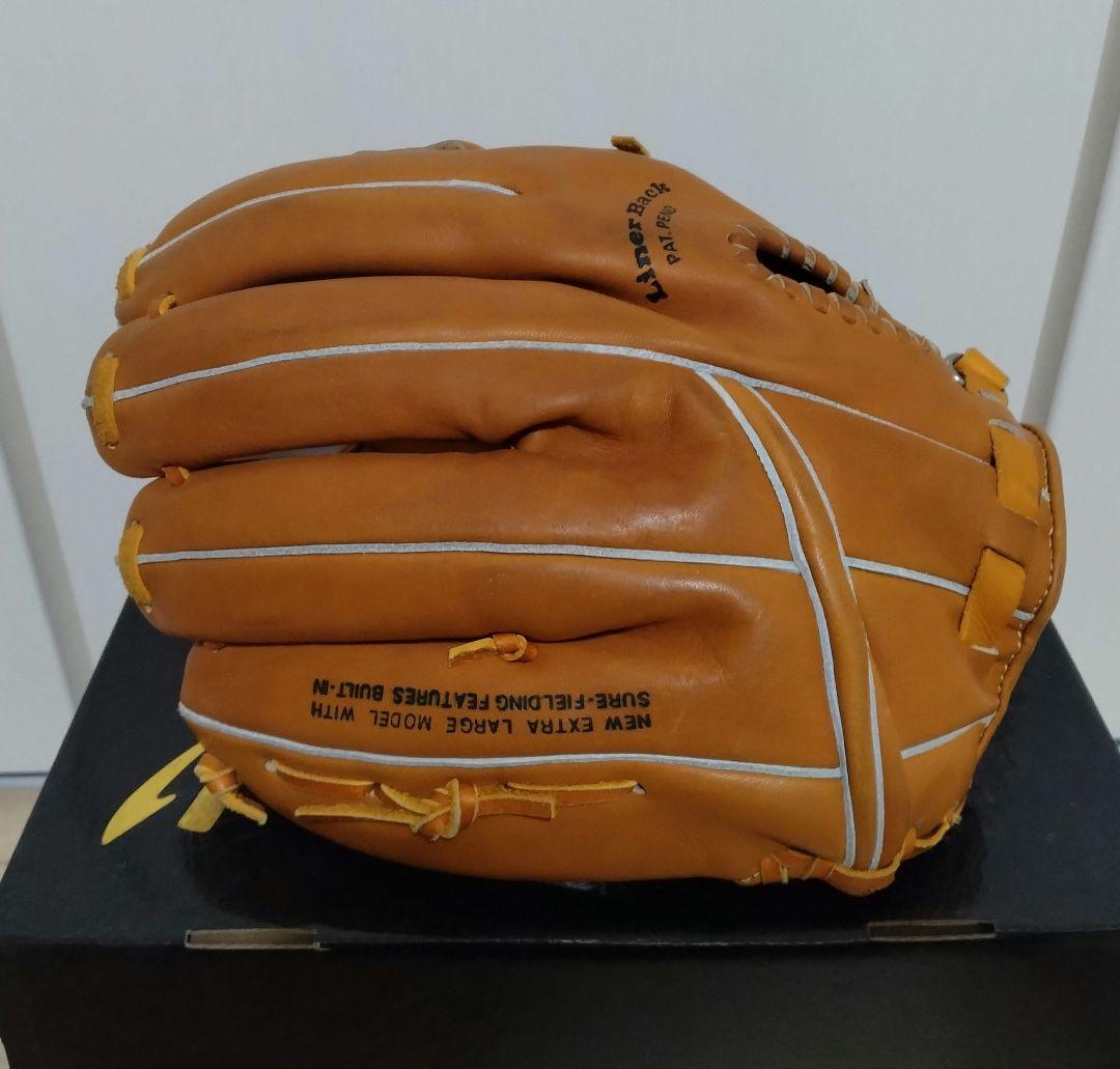 当時物 ミズノ ワールドウィン 赤カップ 硬式グラブ グローブ 高田繁