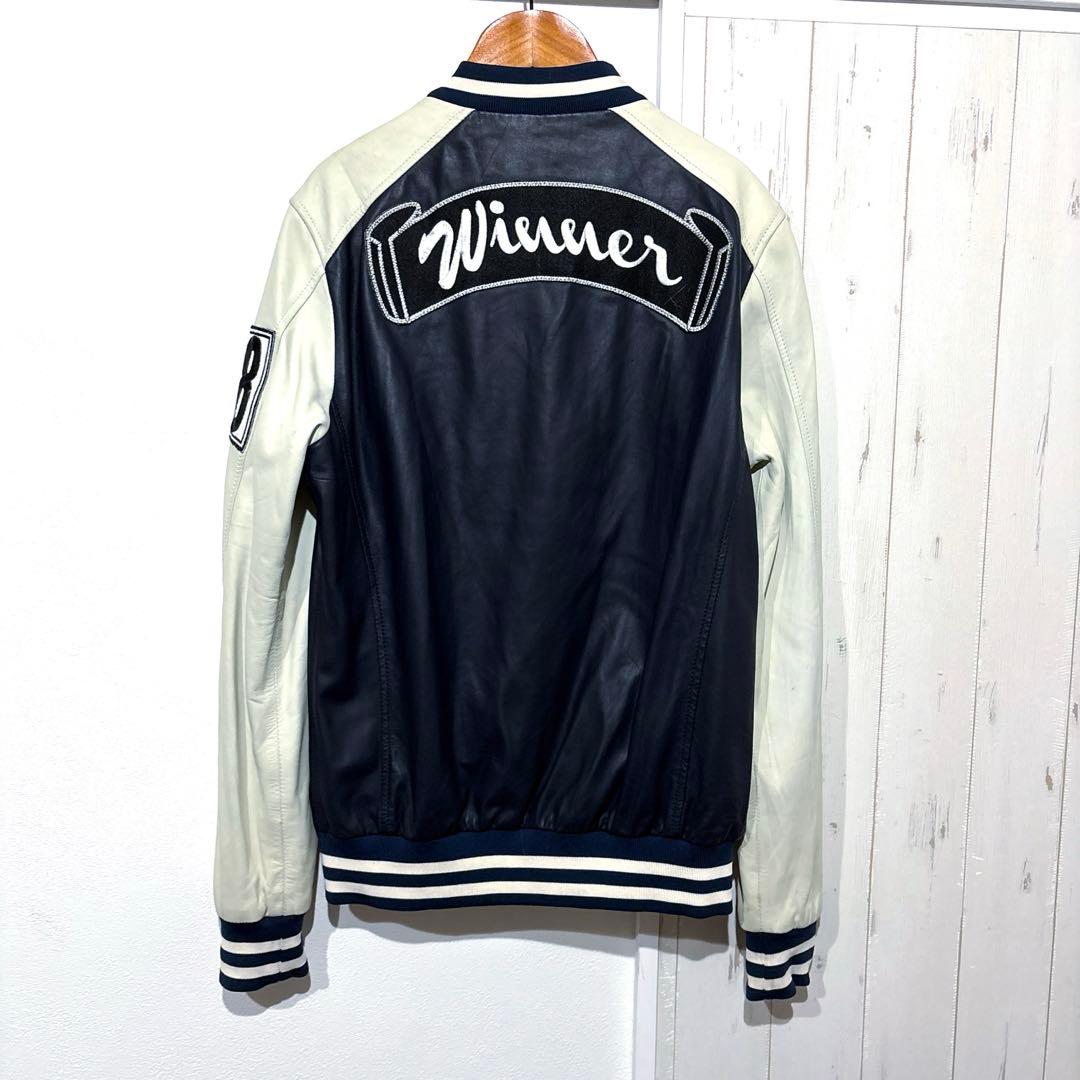 送料込み！PHILIPP PLEIN HOMME レザースタジャンサイズM