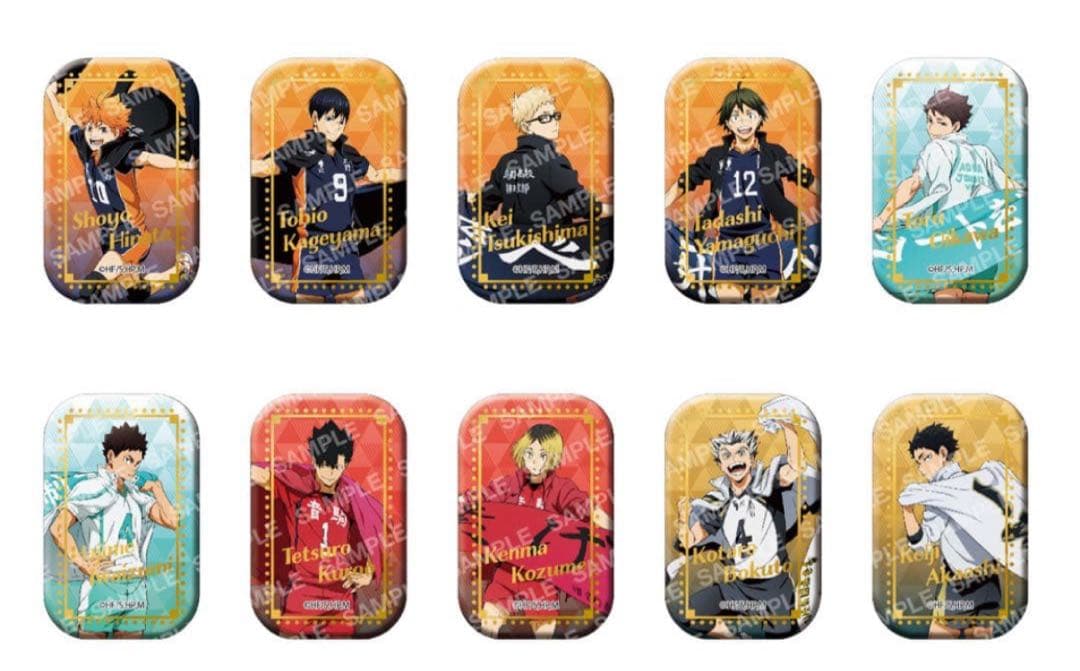 セブンネット限定 ハイキュー スクエア缶バッジBOX（横断幕第1弾）新品