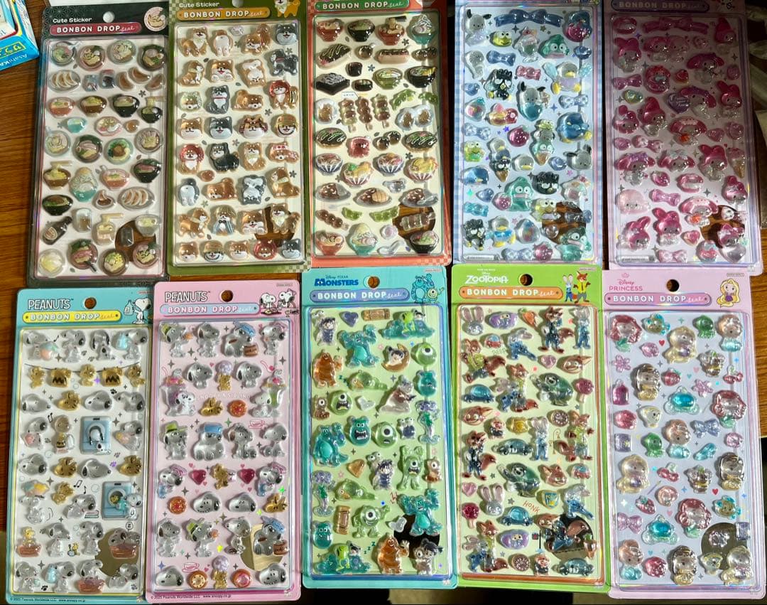 ボンボンドロップシール 国内正規品 サンリオ ディズニー 10枚セット 楽天市場】サンスター文具 ボンボンドロップシール サンリオ