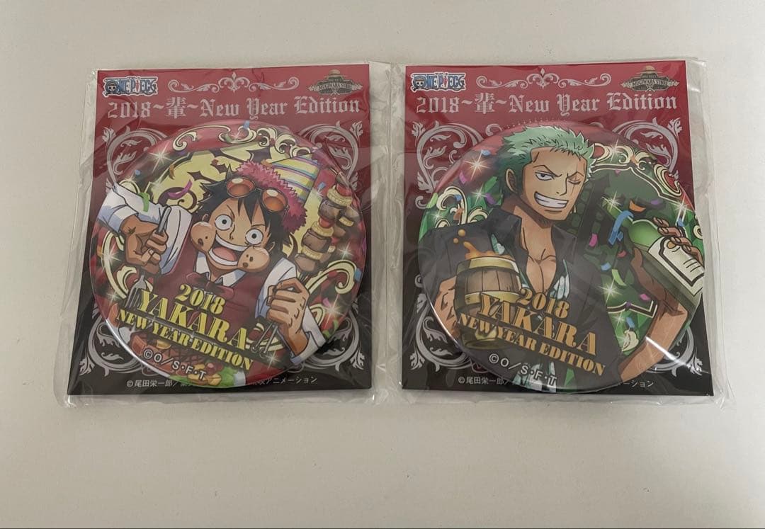 新品未開封 ワンピース 缶バッジ ルフィ ゾロ 海賊袋 2018 - メルカリ