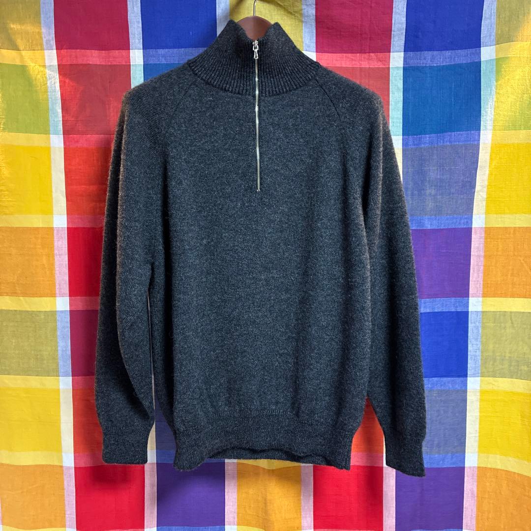 トップス <BATONER>ALPACA HALF ZIP 3 DIMPLE | . 【NEW STOCK】 ◼︎BATONER BABY ALPACA TENJIKU HALF ZIP