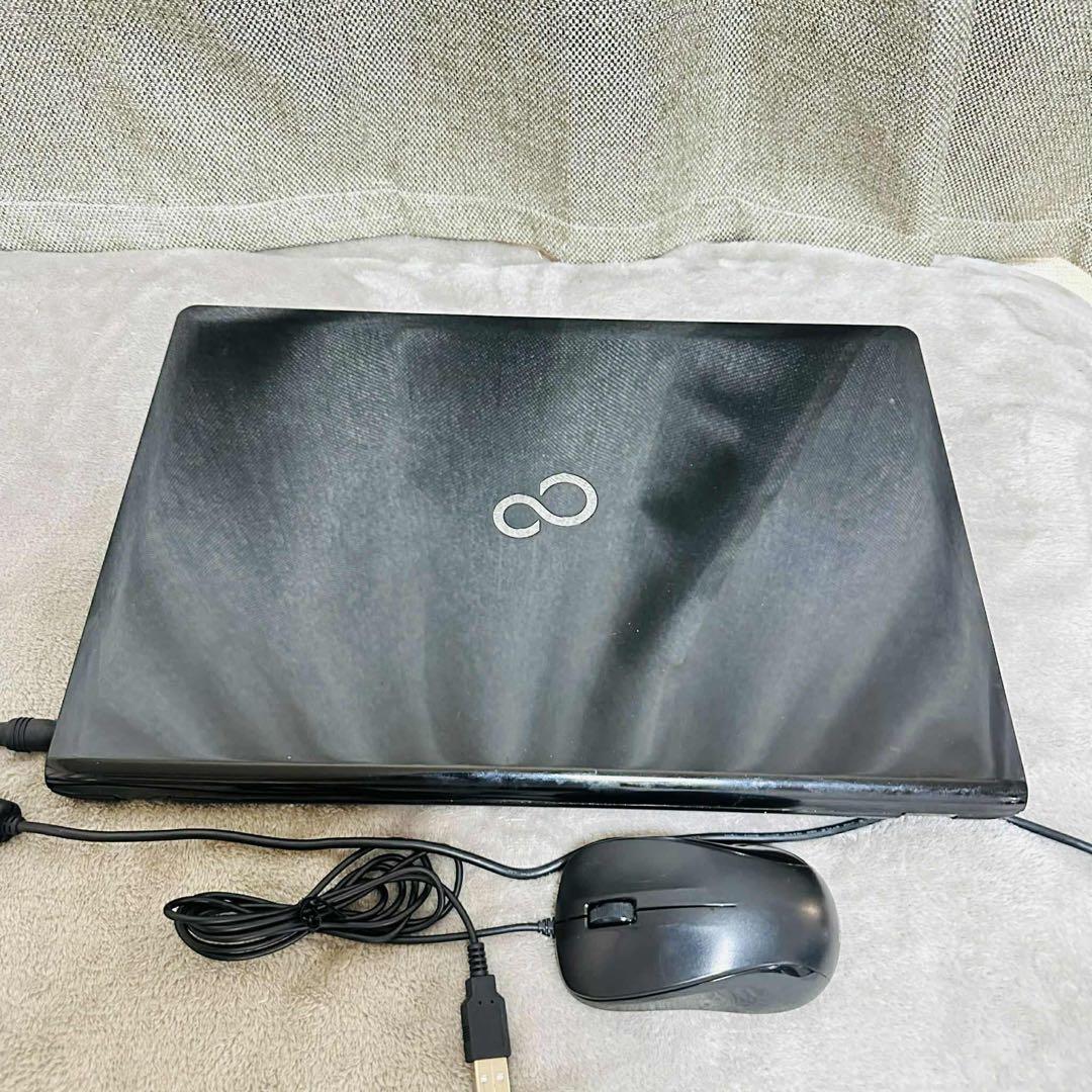 S198 Fujitsuノートパソコン WEBカメラSSD高速Windows11 - Windows