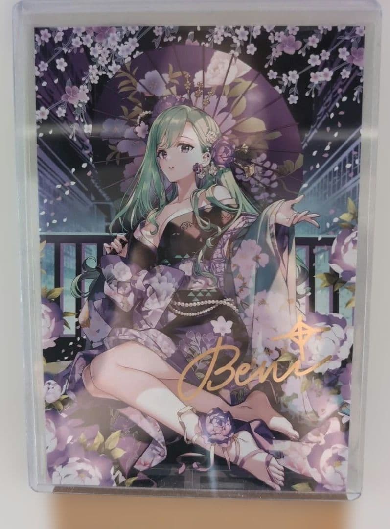 ぶいすぽっ！ 八雲べに 誕生日記念2023 複製箔押しサイン入り ポスト