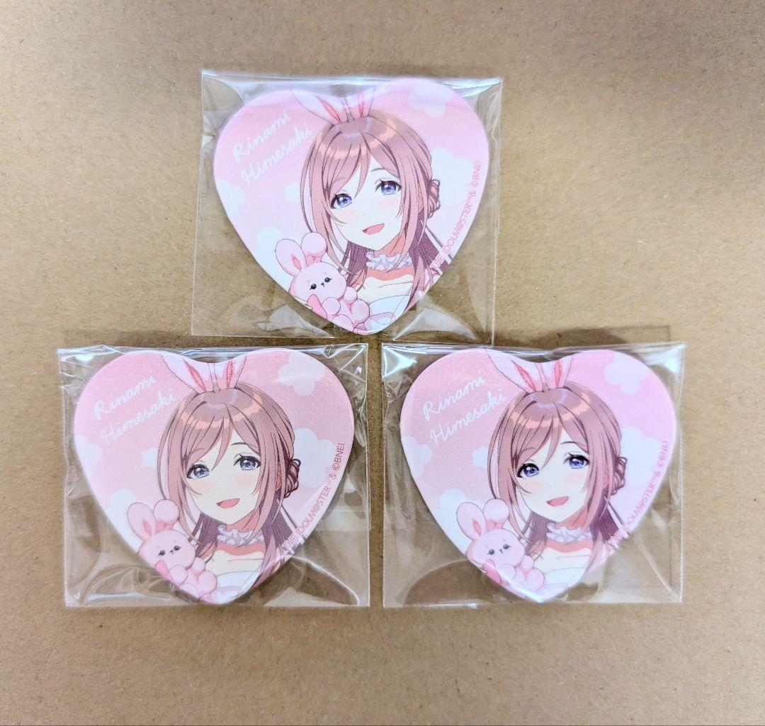 姫崎莉波 学園アイドルマスター GIGO ハート缶バッジ 3個 - メルカリ