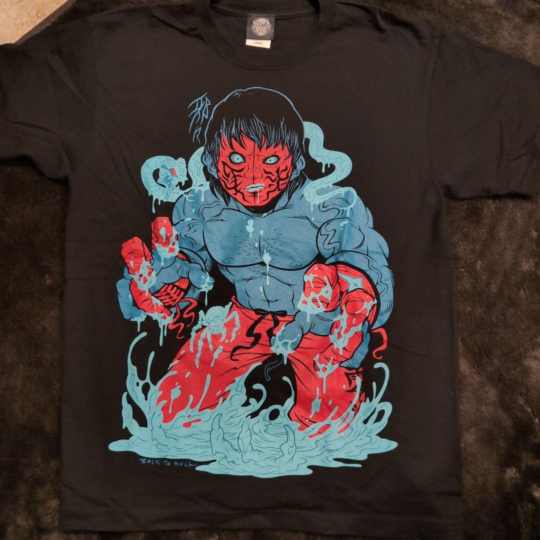 GREAT MUTA グレートムタ Tシャツ L プロレス 水色 - メルカリ