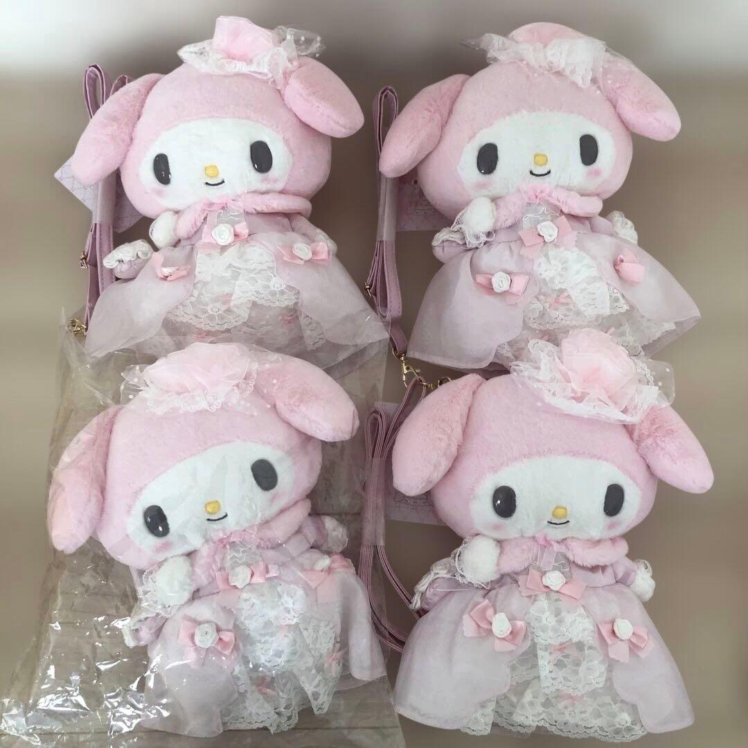 レディ マイメロディ ぬいぐるみ ショルダーバッグ　4点 サンリオ マイメロディ ぬいぐるみボールチェーン｜夢屋