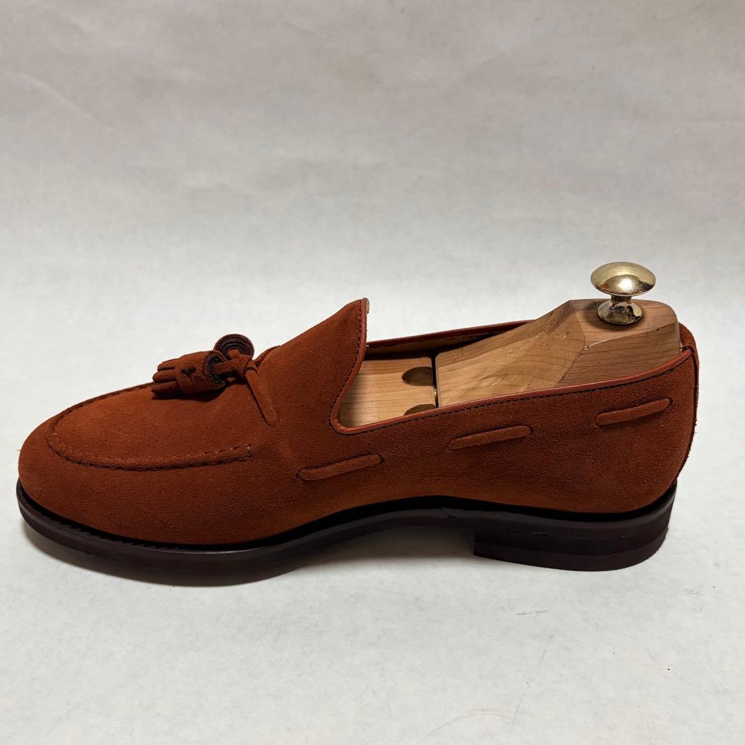 Berwickバーウィック タッセルローファー スウェード 8491 オレンジ