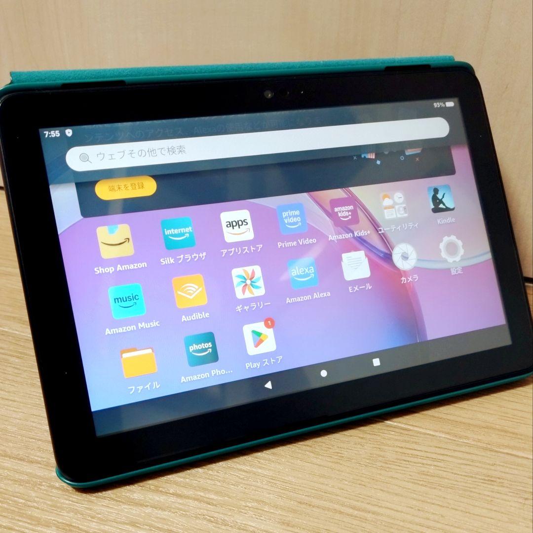 極美品 Fire HD 8 最新第12世代(2024) 純正カバー／フィルム付き