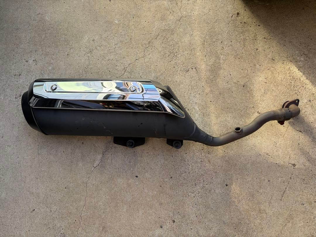 スズキ　スカイウェイブ250 cj46a 純正　ノーマルマフラー　取付ボルト付き Yahoo!オークション - スカイウェイブ250純正マフラー 穴あきなし交換