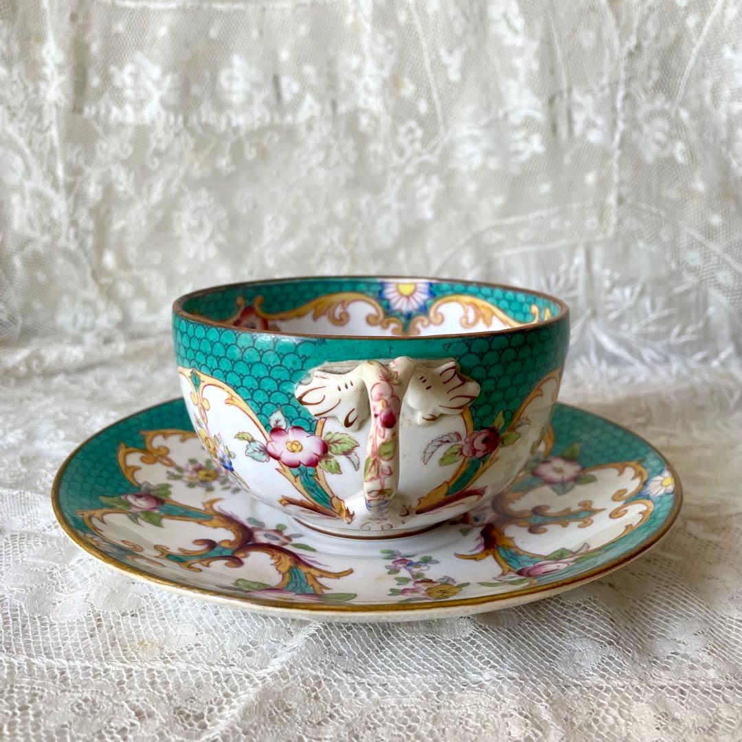 レア】サルグミンヌミントン ショコラカップ 緑 C&S フランス