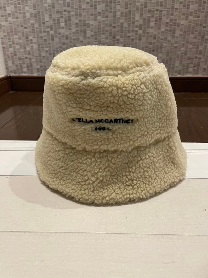 Stella McCartney 麦わら帽子 57ベージュ バケットハット