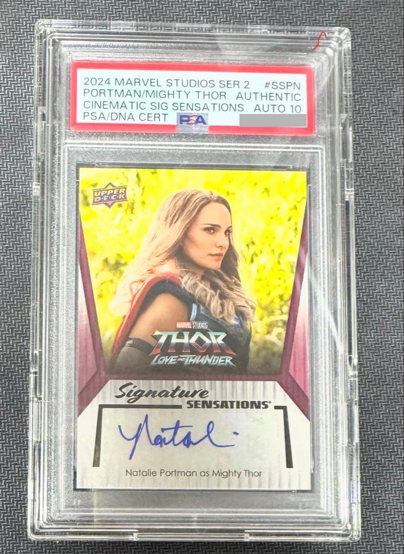 upper deck Marvel ナタリーポートマン サインカード psa - メルカリ