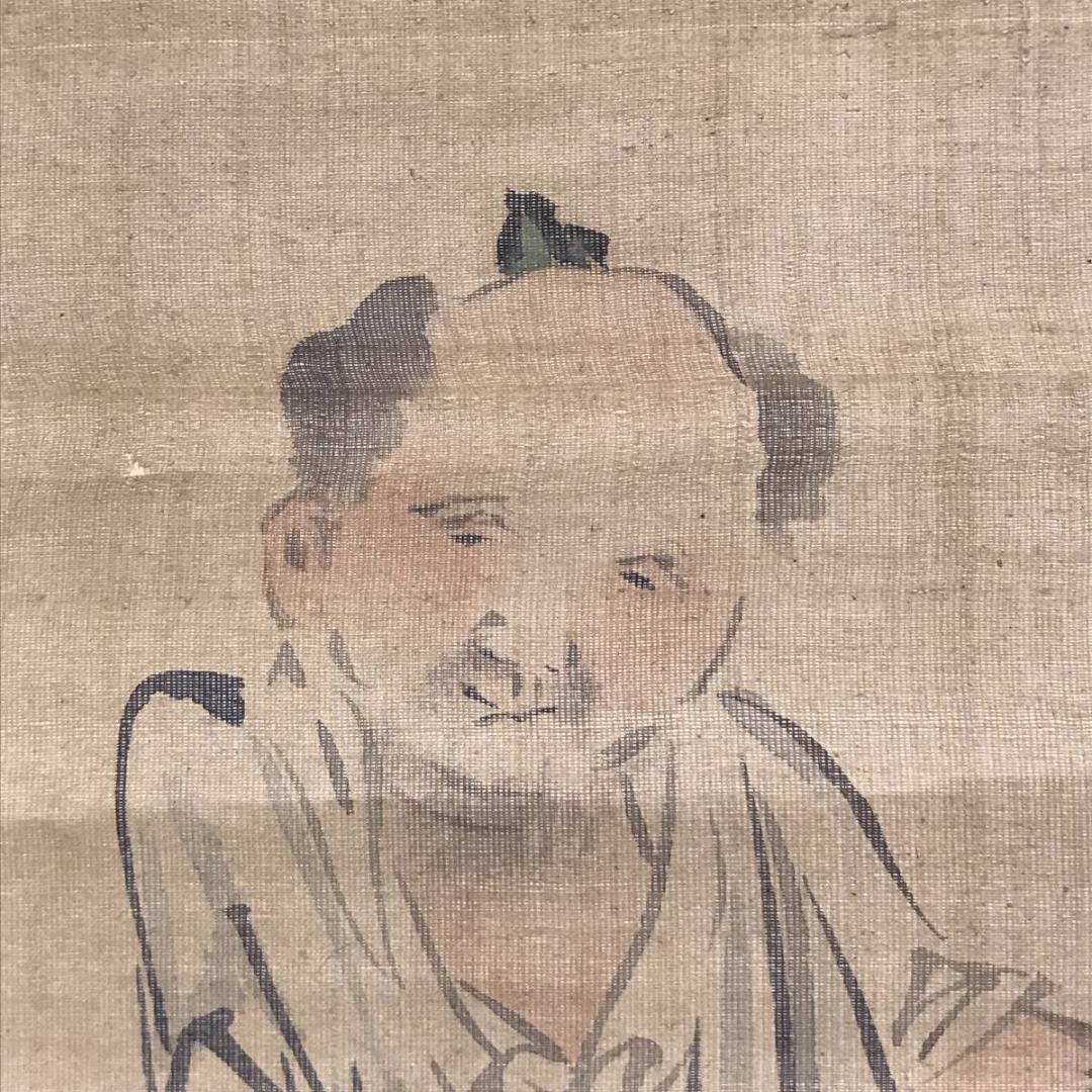 模写】長澤蘆雪/山事帰樵図/人物図/大幅/掛軸/名家伝来/AC-287 - メルカリ