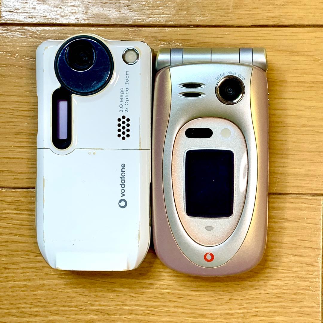 レア Vodafone V602SH シルバー J-SH53 ピンク 充電器付き - メルカリ