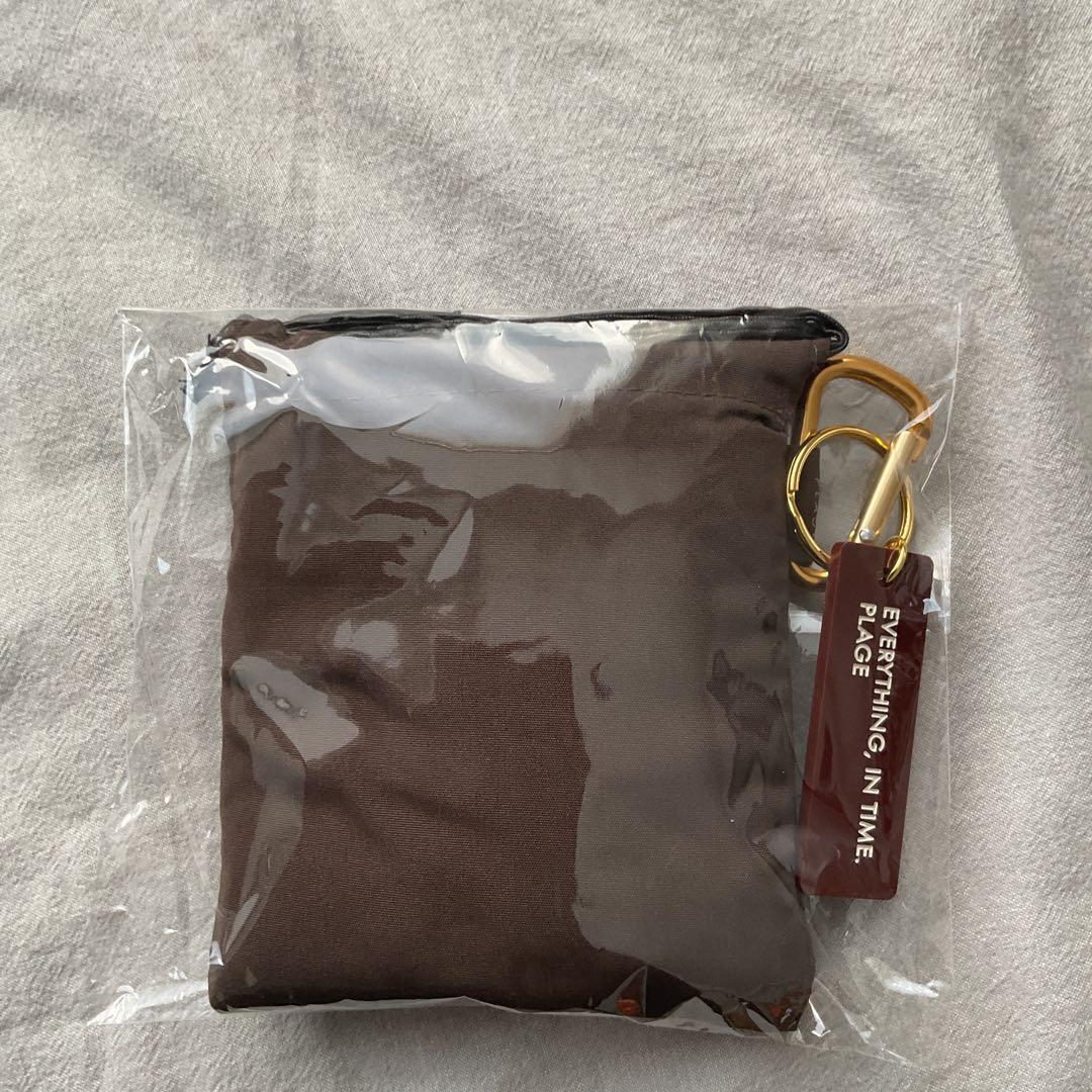 希少/入手困難 Plage ノベルティ エコバッグ トート ブラウン カラビナ