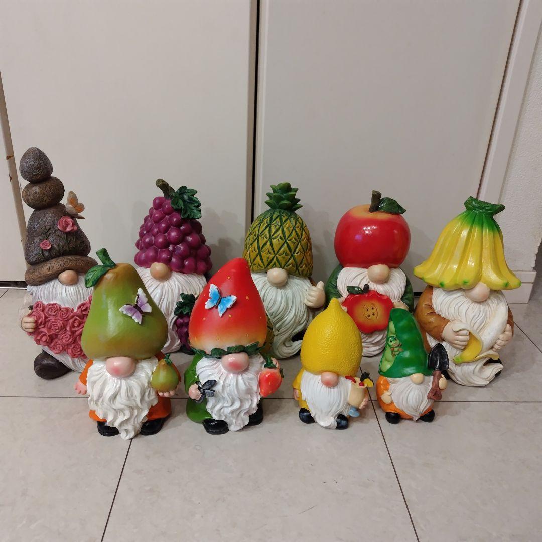 専用出品　ガーデンノーム13個おまとめ　ガーデニングオーナメント雑貨 楽天市場】ガーデンノーム KINOKO 置物 （ 小人の妖精 小人 レジン