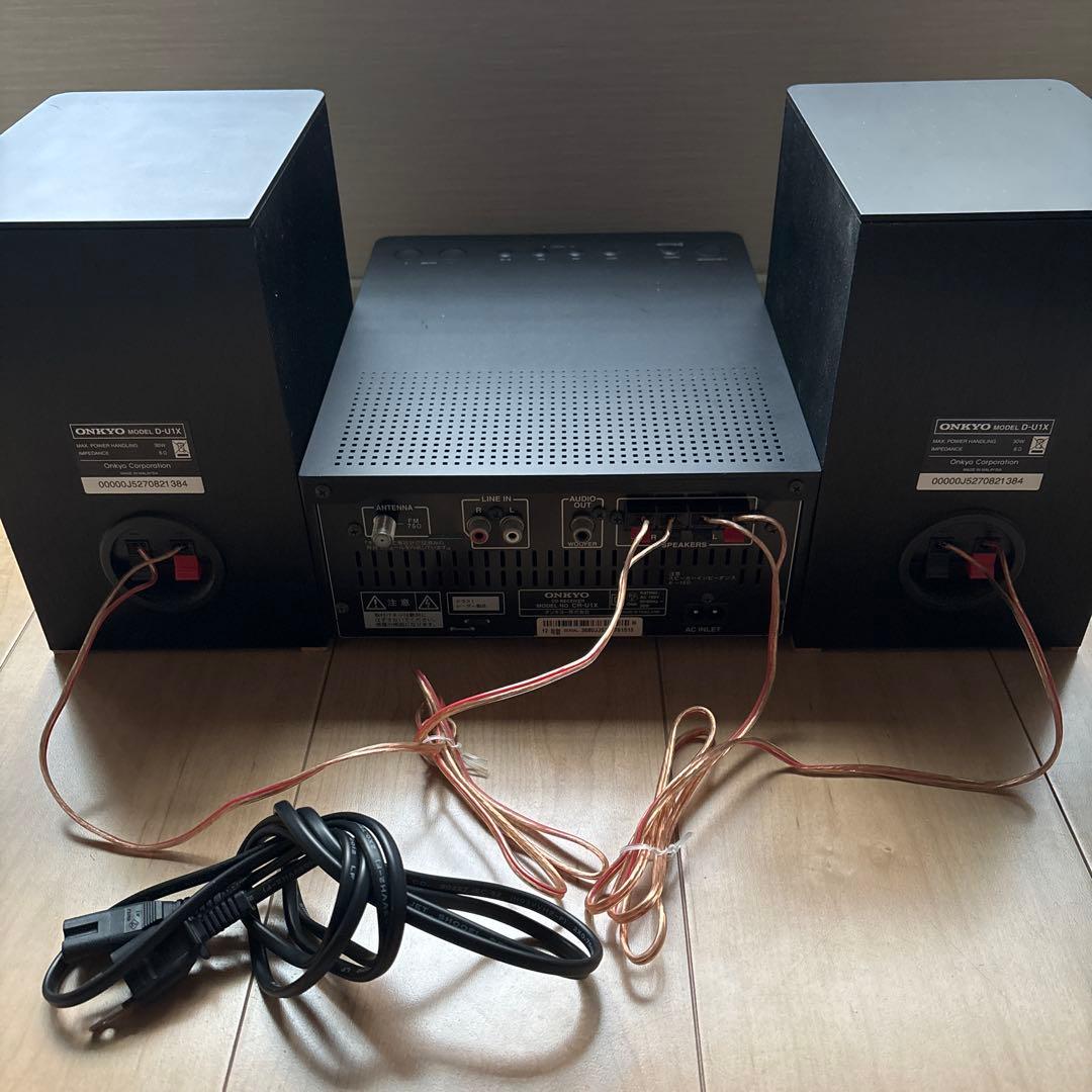 ONKYO CR-U1X D-U1X CDコンポ Bluetoothリモコン付き