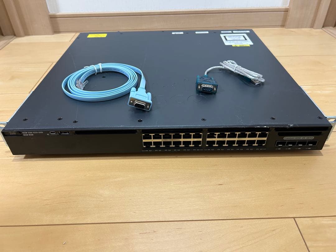 【CCNA、CCNP】1台セットCisco L3スイッチ3650 Cisco Catalyst 3650 Series Networking Switch - WS-C3650-12X4