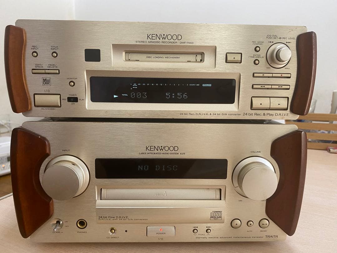 ラジオ・コンポ Kenwood K270 - DMF-7003 Yahoo!オークション - KENWOOD K270/DMF-7003/S270 システムコンポ ケ