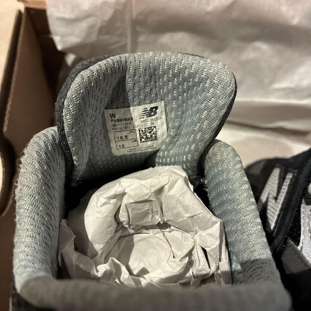 Newbalance ニューバランス　990v6 kids キッズ　18.5cm