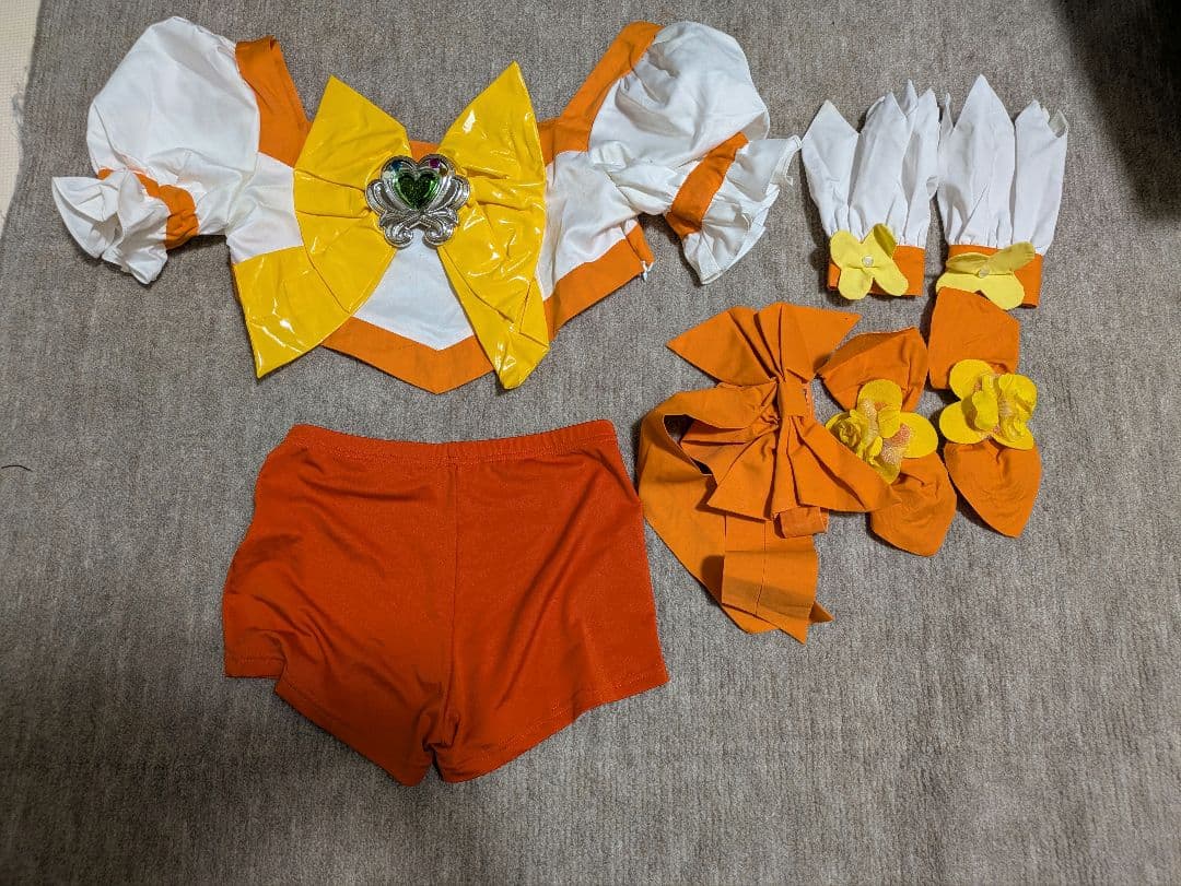 コスプレ衣装 ハートキャッチプリキュア　キュアサンシャインフルセットおもちゃ付き ハートキャッチプリキュア/キュアサンシャイン - コスプレ衣装