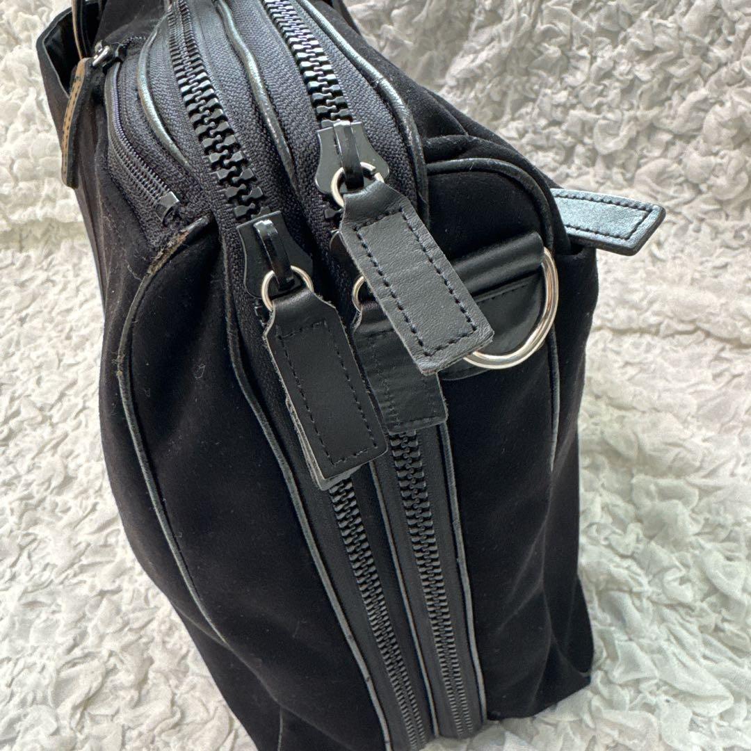 希少 トヨタ セルシオ 大きめビジネスバッグ ショルダーバッグ スエード