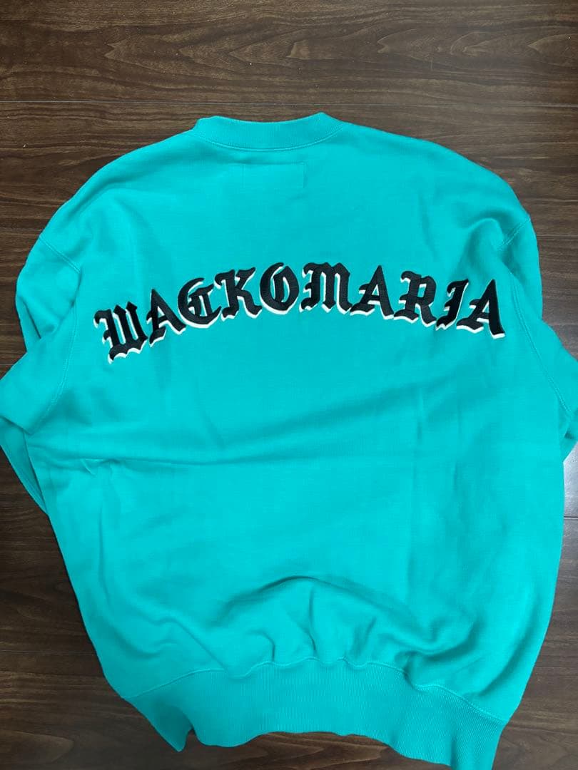 値下げ交渉可能】WACKO MARIA ターコイズ スウェット - メルカリ