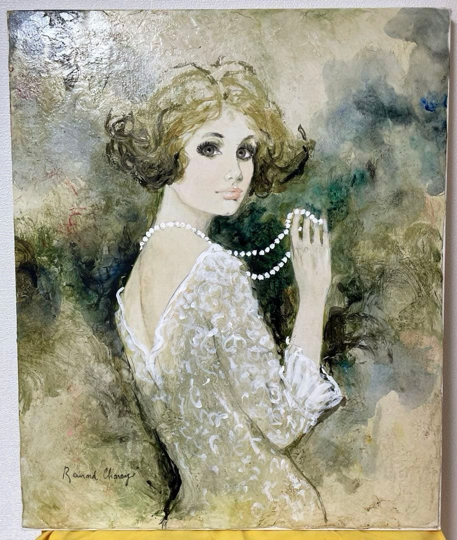 ベルナール・シャロワ『クレール』油彩 F12 原画 ギャラリー取扱作定価96