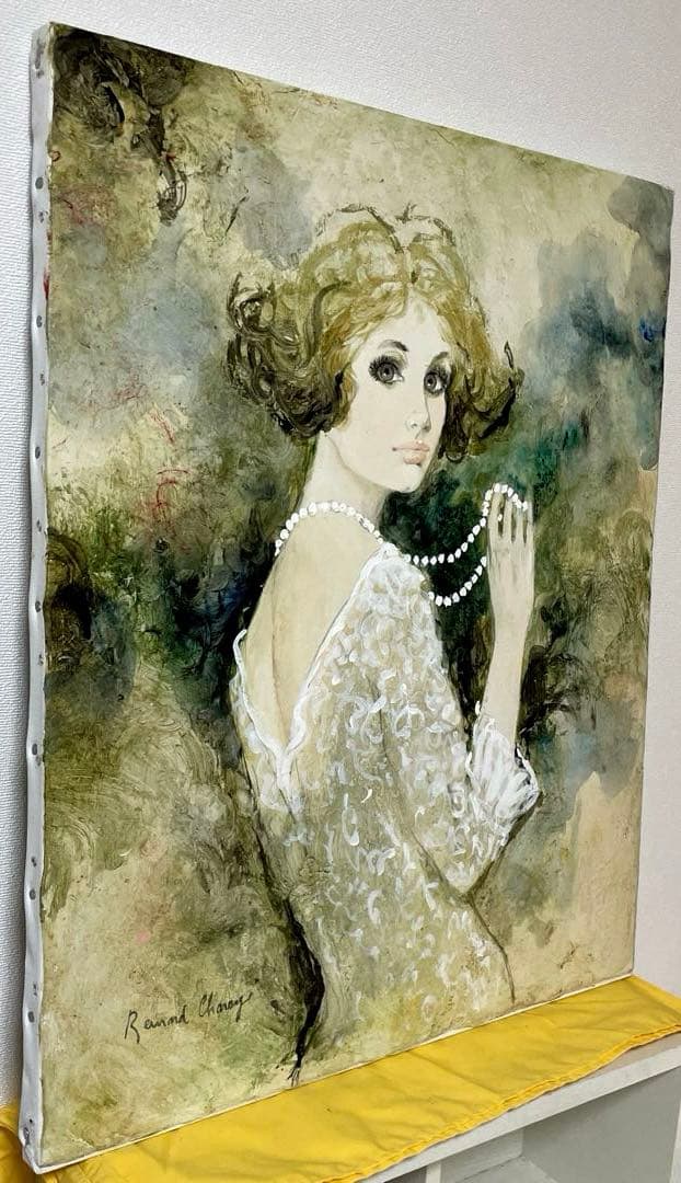 ベルナール・シャロワ『クレール』油彩 F12 原画 ギャラリー取扱作定価96