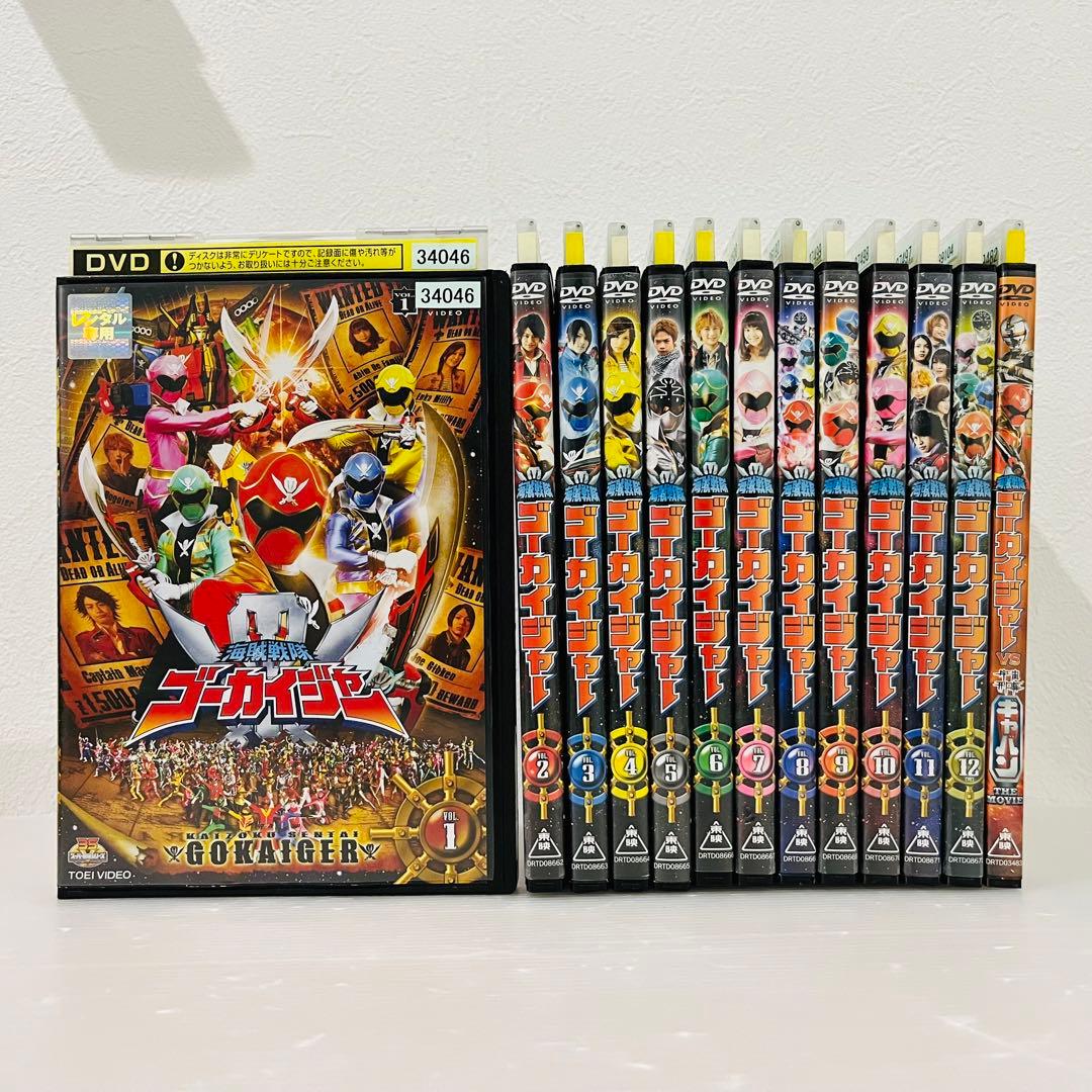 海賊戦隊 ゴーカイジャー 全12巻+1巻セット レンタル使用済DVD - メルカリ
