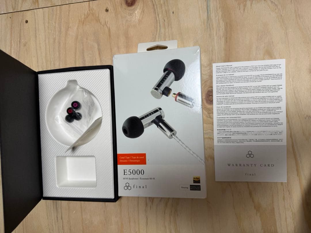 final E5000 4.4mm 純正リケーブルセット