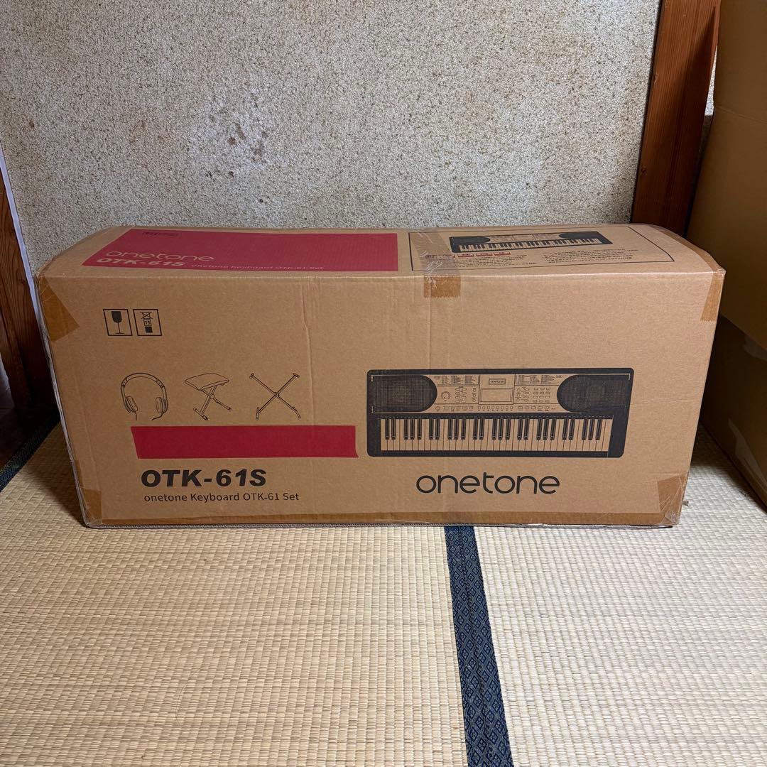 鍵盤楽器 onetone Keyboard OTK-61S Set Black 電子キーボード初心者セット onetone 61鍵盤 OTK-61S ブラック [61鍵盤