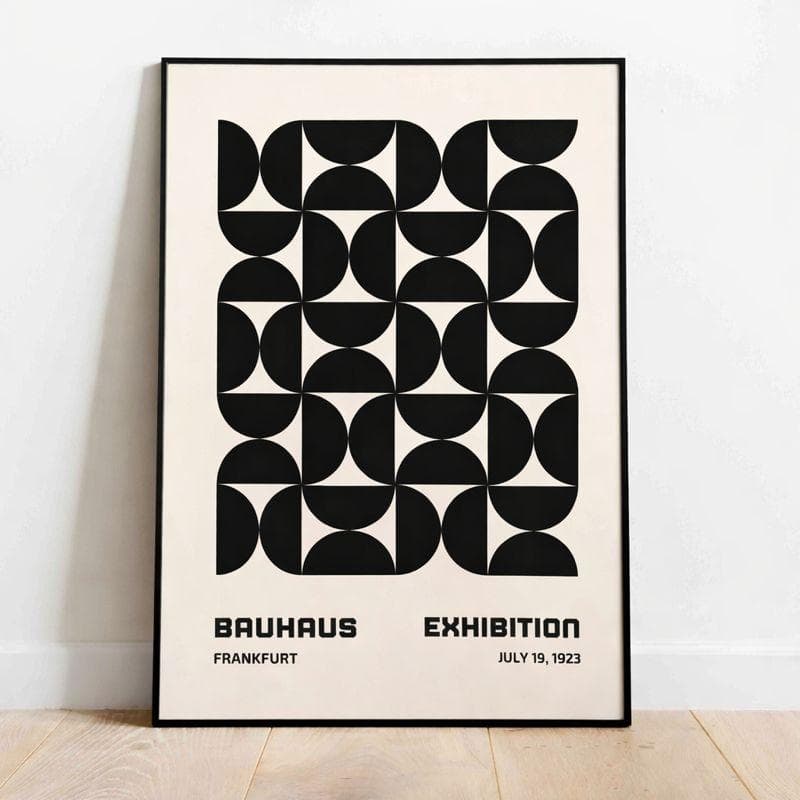 A1サイズフレーム付き BAUHAUS モダン デザイン バウハウス シンプル 19-2枚セット バウハウス BAUHAUS A4 額装付き フレーム付き アート