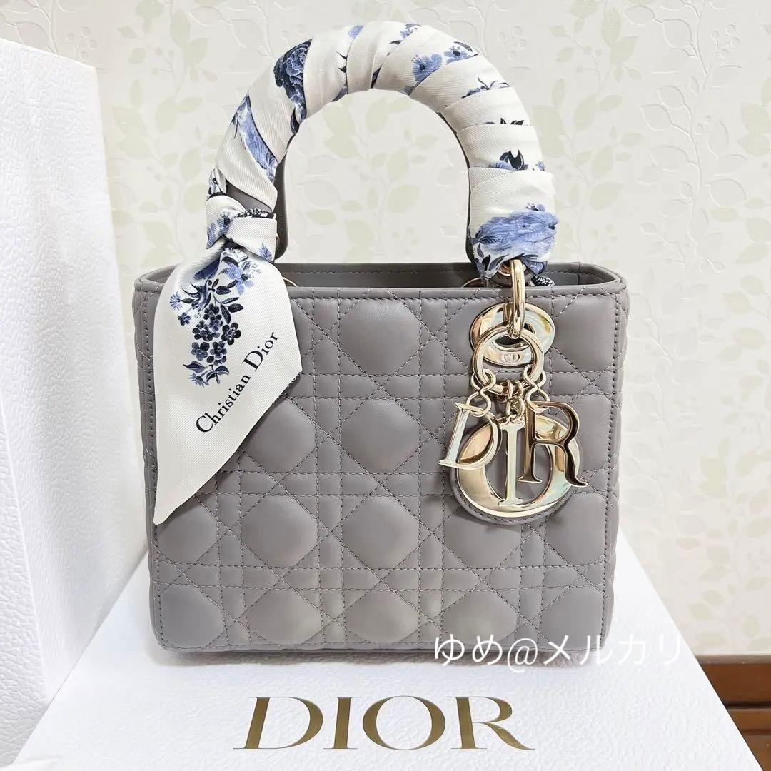 レディディオール スモールバッグ グレー