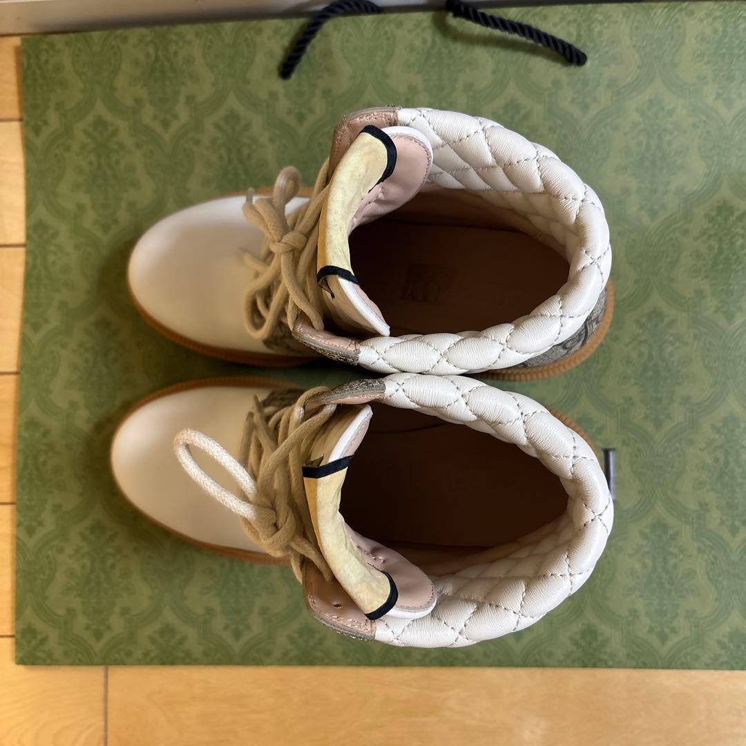 【超美品】グッチGGスプリーム アンクルブーツ36 1/2 23.5cm