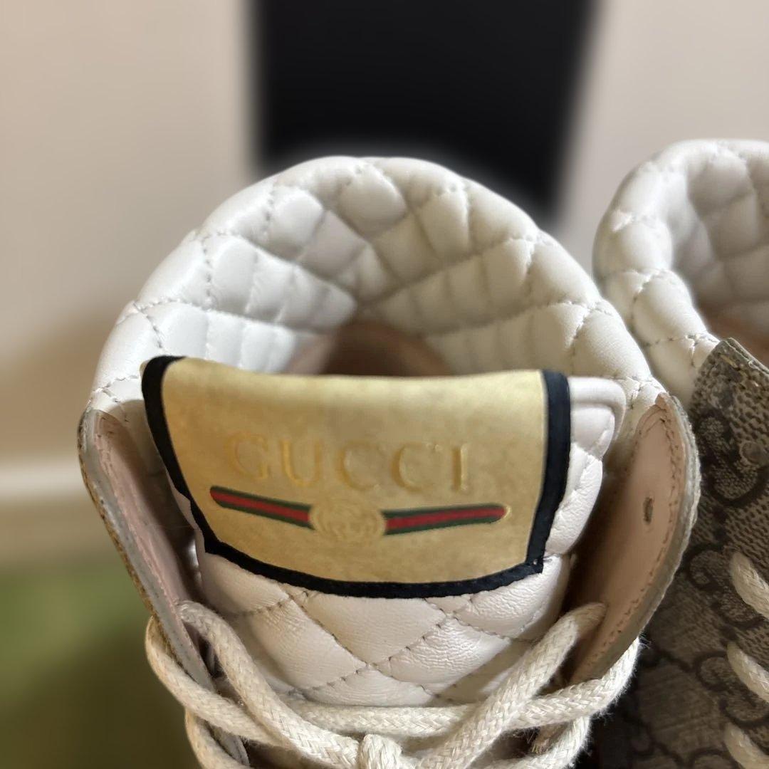 【超美品】グッチGGスプリーム アンクルブーツ36 1/2 23.5cm