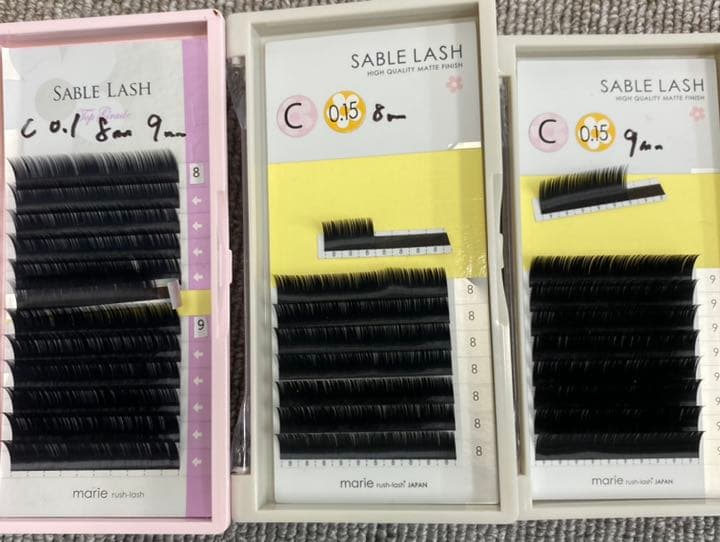 まつ毛エクステ 59ケースセット売り セーブル マツエク バラ売り可能