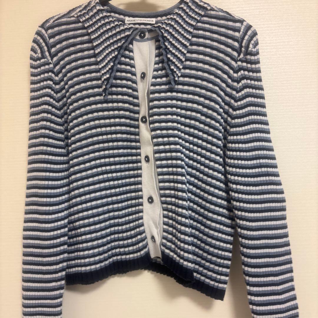 sua様専用 AKANE UTSUNOMIYA襟付きニットカーディガン