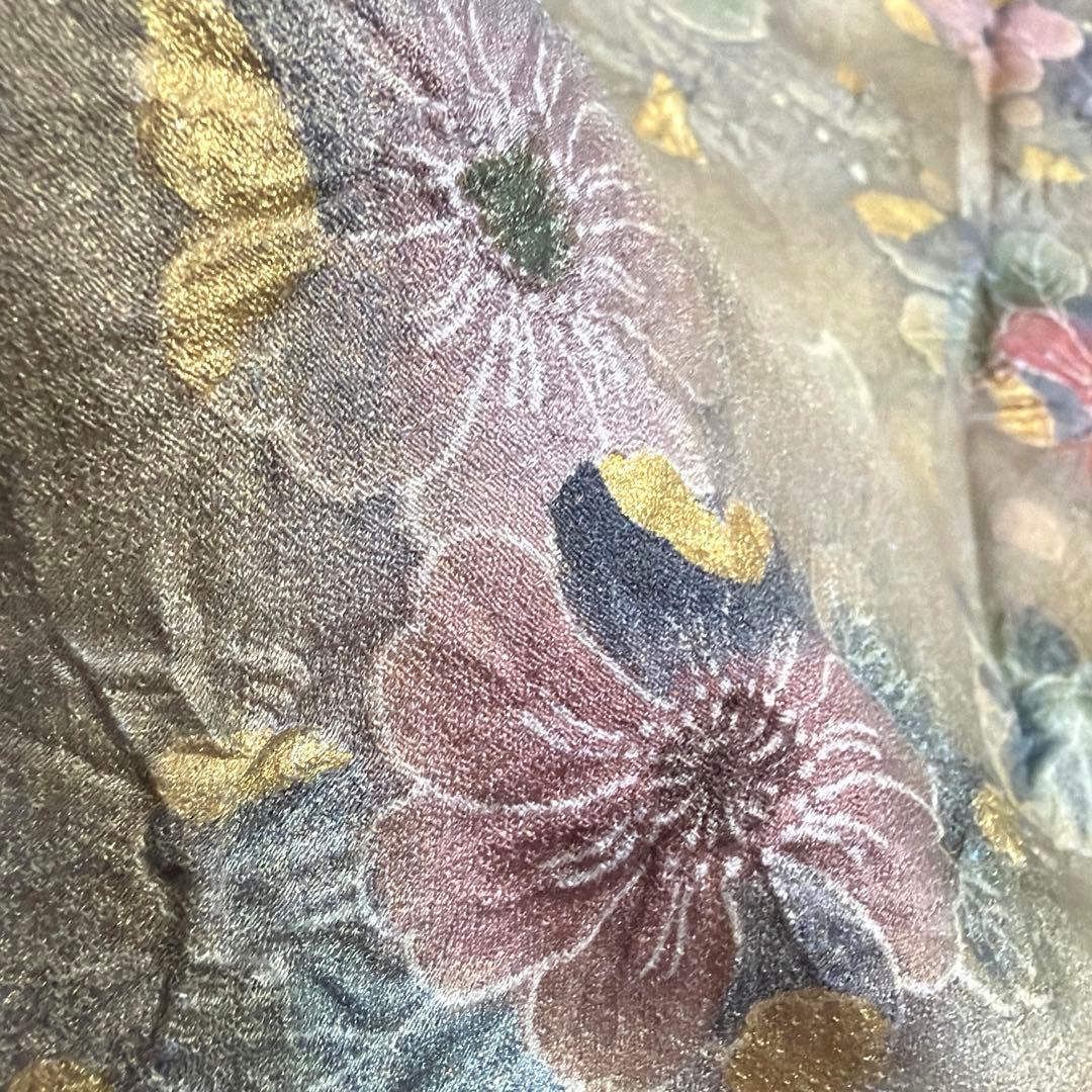 正絹　訪問着《辻ヶ花　銀通し》