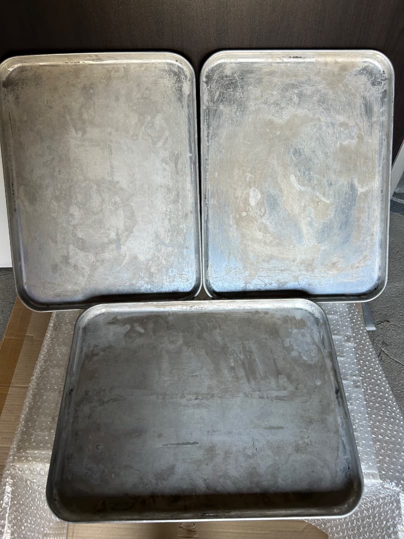 昭和レトロ 学校給食 3点セット アルミ製食缶蓋あり - メルカリ