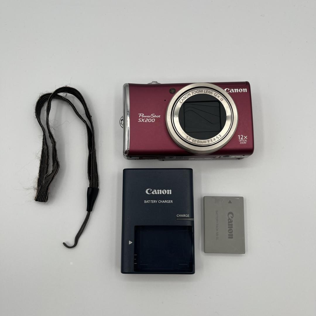 ✨極美品✨Canon Power Shot SX200 IS 赤 パワーショット 商品詳細とても