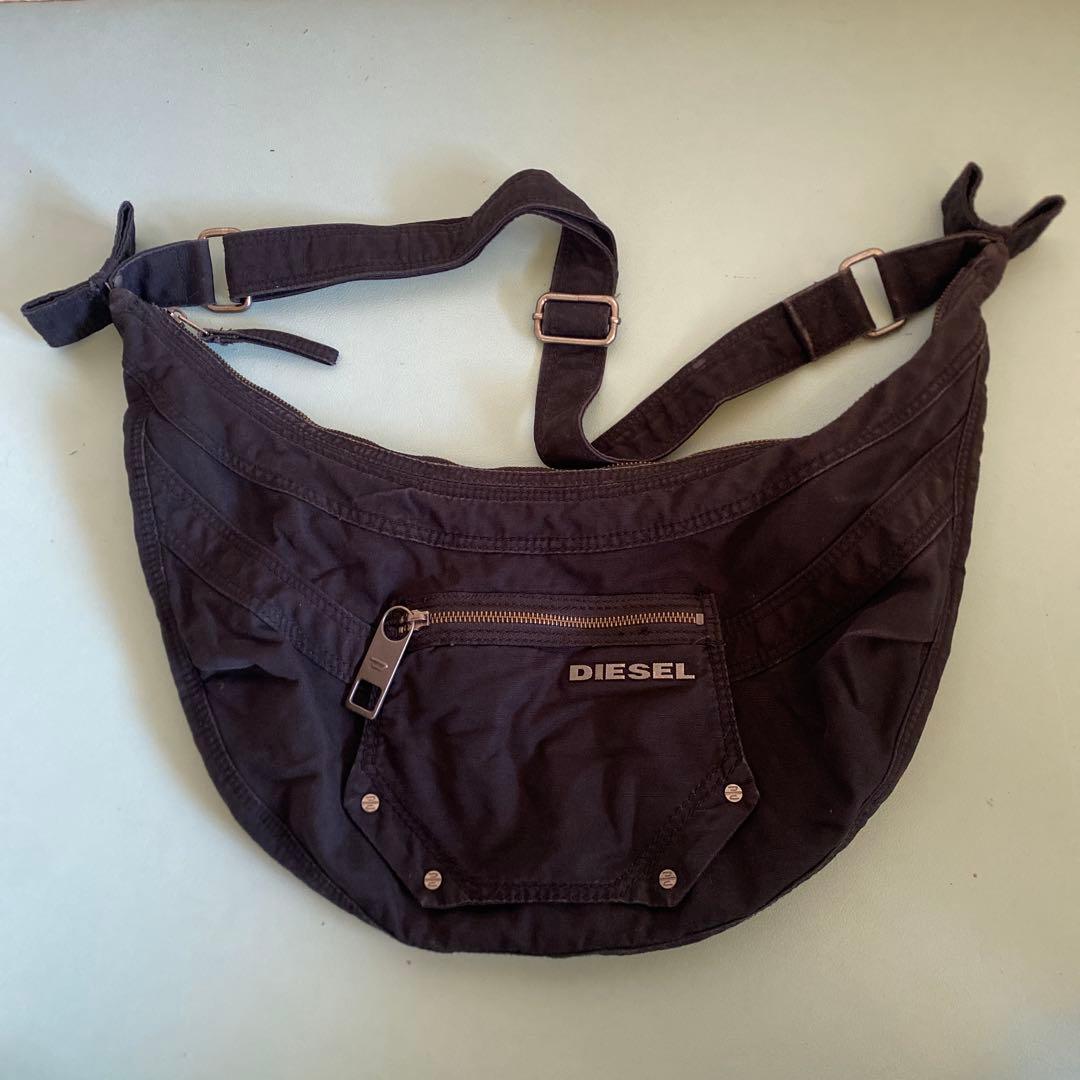 DIESEL ブラック ショルダーバッグ Y2K archive - メルカリ