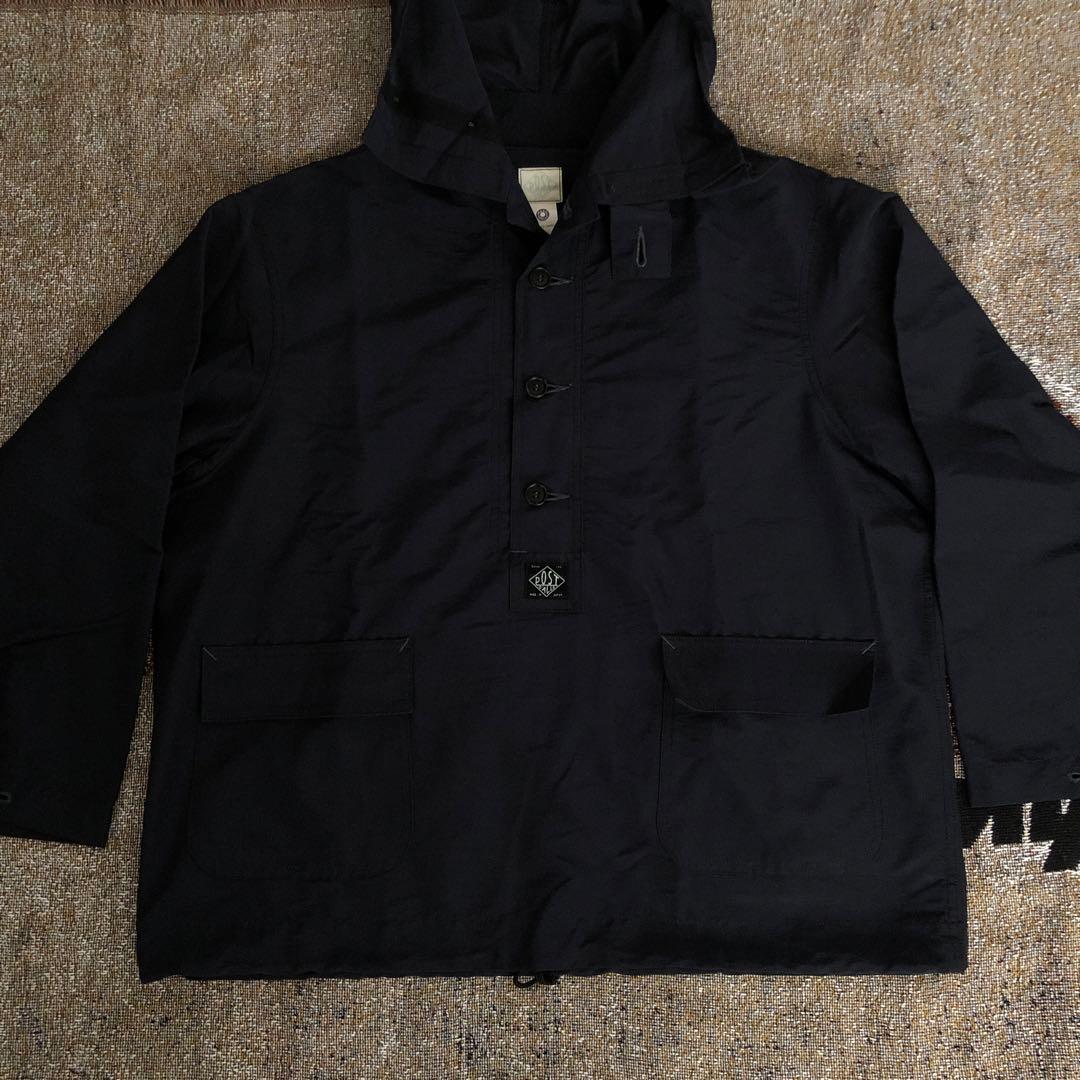 ポストオーバーオールズ NAVY PARKAプルオーバーアノラックcorona