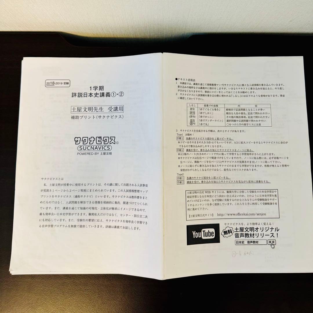 土屋文明 詳説日本史講義①② サクナビクス テキストセット - メルカリ