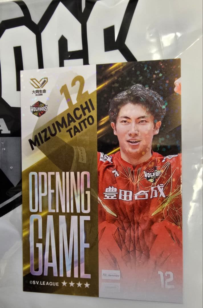 未使用☆非売品 ウルフドッグス名古屋 水町泰杜 選手 Vコレリアル