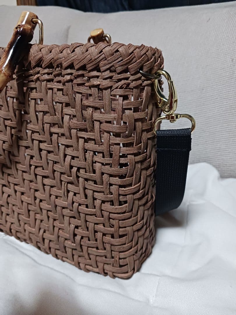 未使用】 山葡萄かごバック 国産 2wayショルダーの通販はau PAY